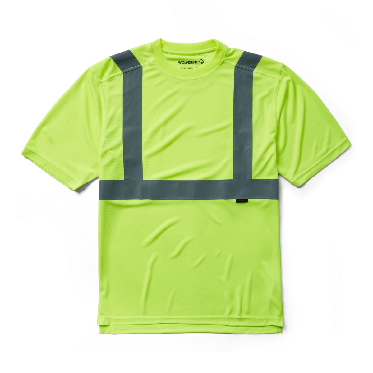 Caution Short Sleeve Tee - Packaged, Hi Vis Green, dynamic 1