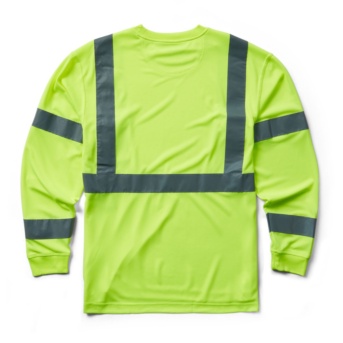 Caution Long Sleeve Tee - Packaged, Hi Vis Green, dynamic 2