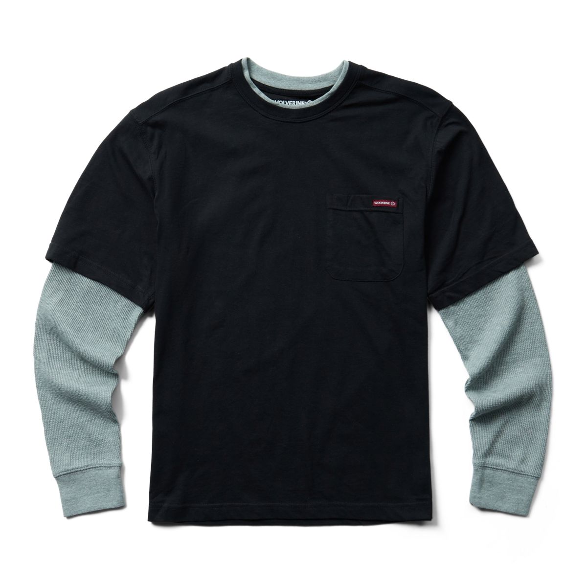 Oversized Faux Layer Long Sleeve T-shirt | boohooMAN USA