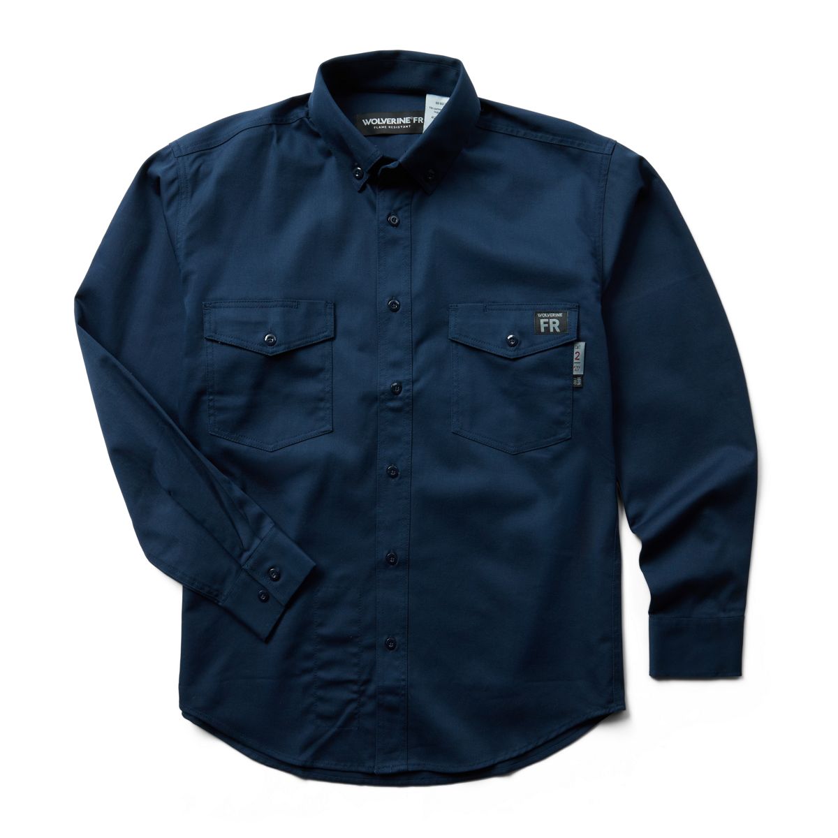 FR Twill Long Sleeve Shirt, Navy, dynamic 1