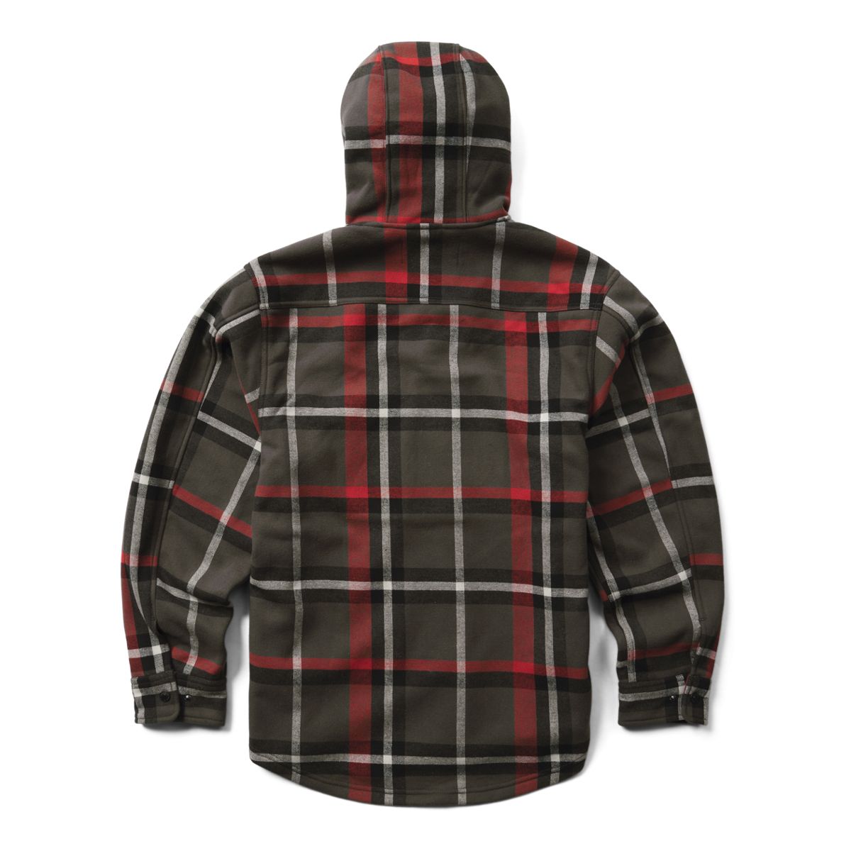 Bucksaw Hooded Flannel Shirt-Jac Big & Tall, Dust Plaid, dynamic 2