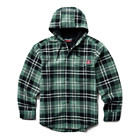 Bucksaw Hooded Flannel Shirt-Jac Big & Tall, Hemlock Plaid, dynamic 1