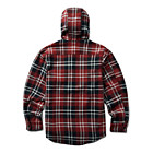 Bucksaw Hooded Flannel Shirt-Jac Big & Tall, Garnet Plaid, dynamic 3