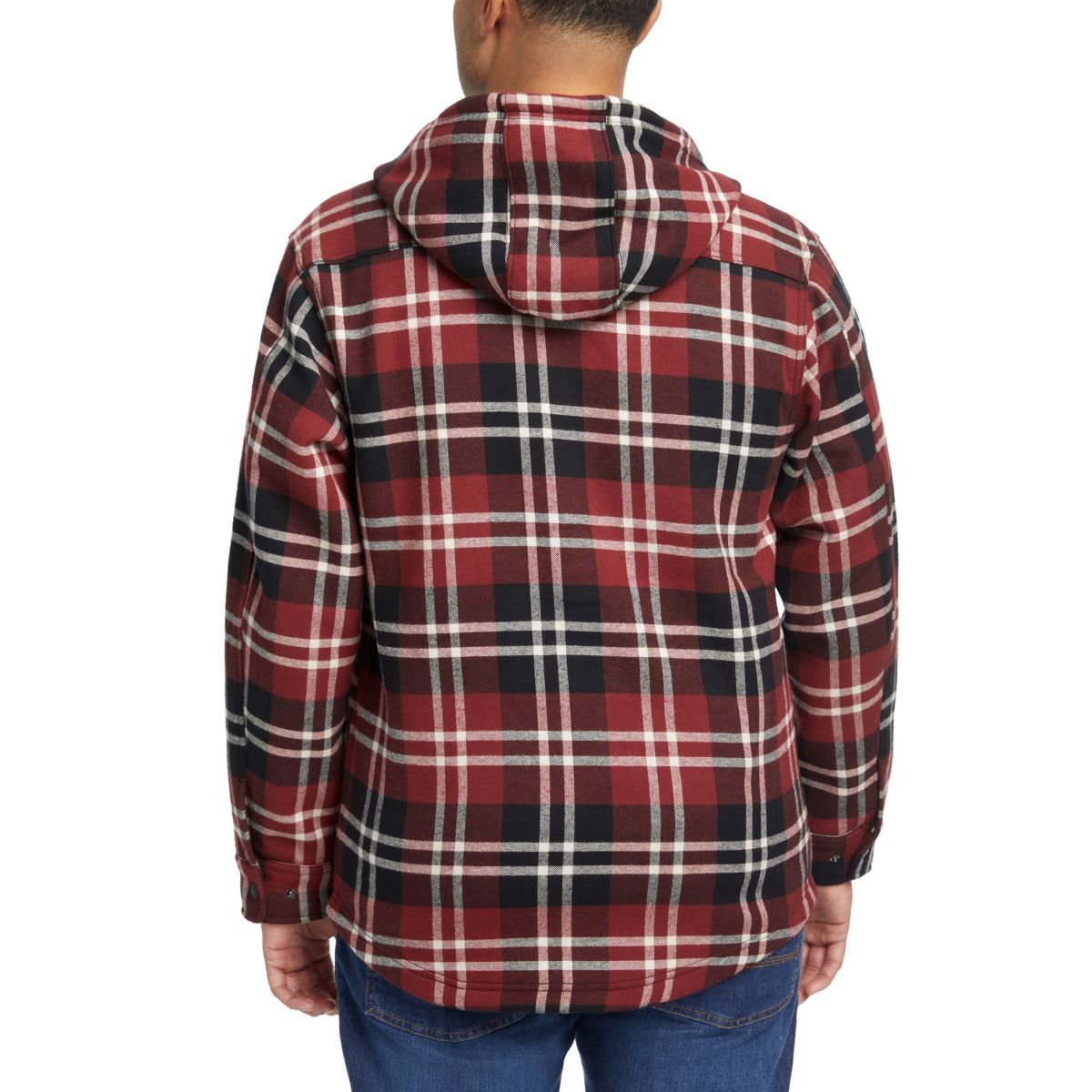 Bucksaw Bonded Shirt Jac, Garnet Plaid, dynamic 4