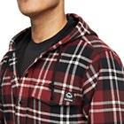 Bucksaw Hooded Flannel Shirt-Jac Big & Tall, Garnet Plaid, dynamic 5