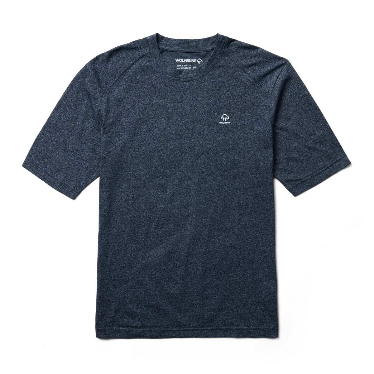 Edge Short Sleeve Tee, Navy Heather, dynamic 1