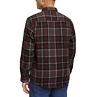 Glacier Heavyweight Long Sleeve Flannel Shirt (Big & Tall), Midnight Black Plaid, dynamic 4