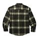 Glacier Heavyweight Long Sleeve Flannel Shirt, Black Plaid, dynamic 2