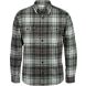 Glacier Heavyweight Long Sleeve Flannel Shirt, Onyx Plaid, dynamic