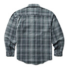 Glacier Heavyweight Long Sleeve Flannel Shirt, Greystone Plaid, dynamic 3