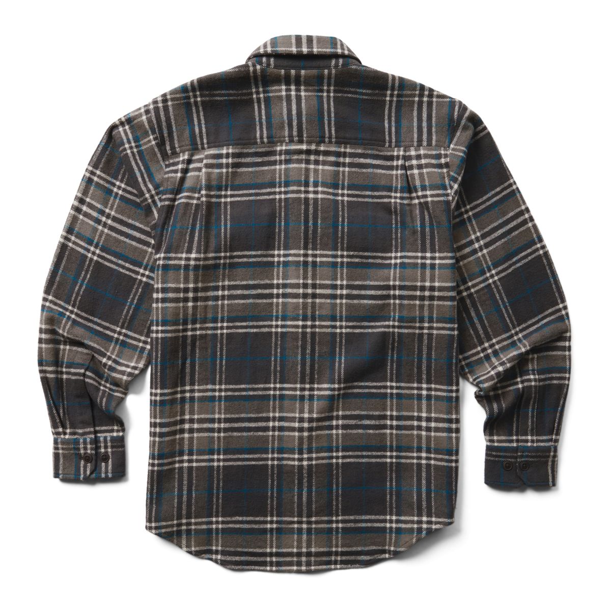 Glacier Heavyweight Long Sleeve Flannel Shirt (Big & Tall), Gunmetal, dynamic 2