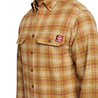 Glacier Heavyweight Long Sleeve Flannel Shirt, Coyote Plaid, dynamic 5