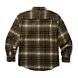 Glacier Heavyweight Long Sleeve Flannel Shirt, Chestnut Plaid, dynamic 2