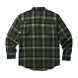 Glacier Heavyweight Long Sleeve Flannel Shirt, Forest Plaid, dynamic