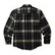 Glacier Heavyweight Long Sleeve Flannel Shirt, Dark Navy Plaid, dynamic 2