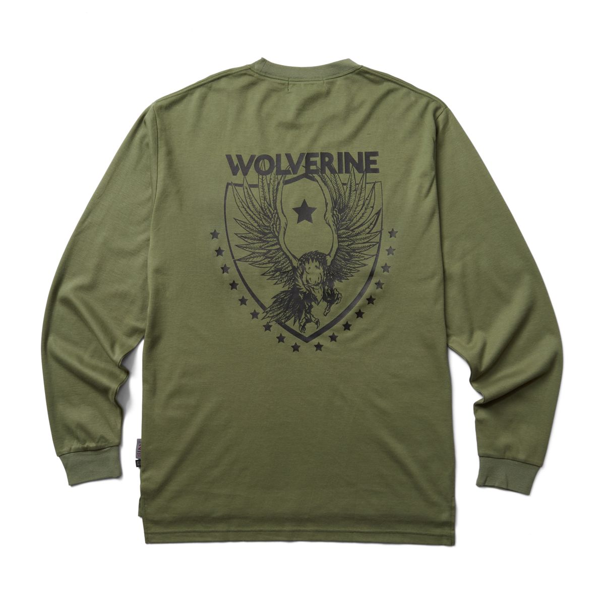 FR Long Sleeve Print Tee, Moss Eagle, dynamic 3