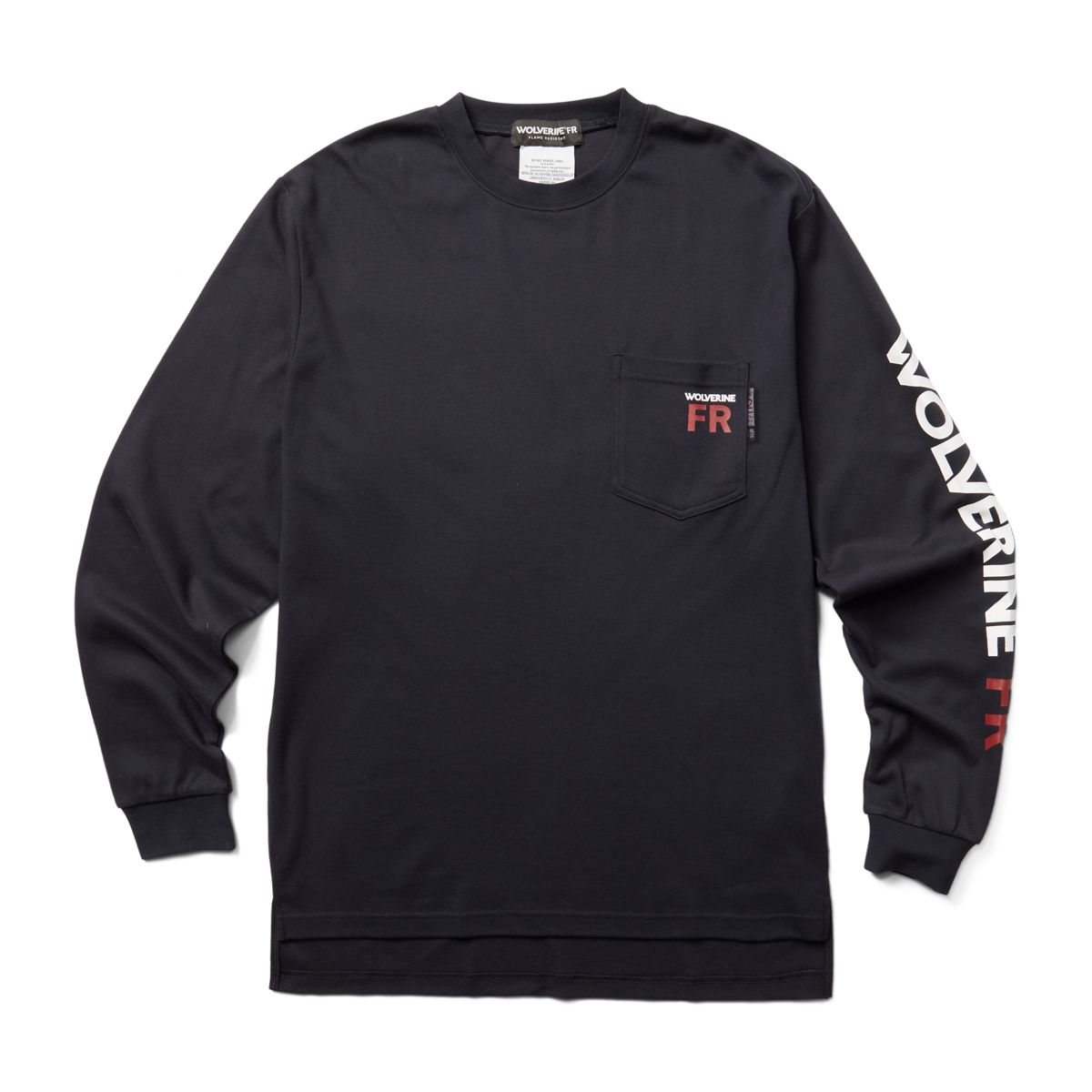 FR Long Sleeve Print Tee, Navy Free, dynamic 1