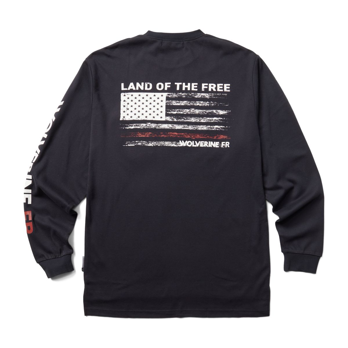 FR Long Sleeve Print Tee, Navy Free, dynamic 3