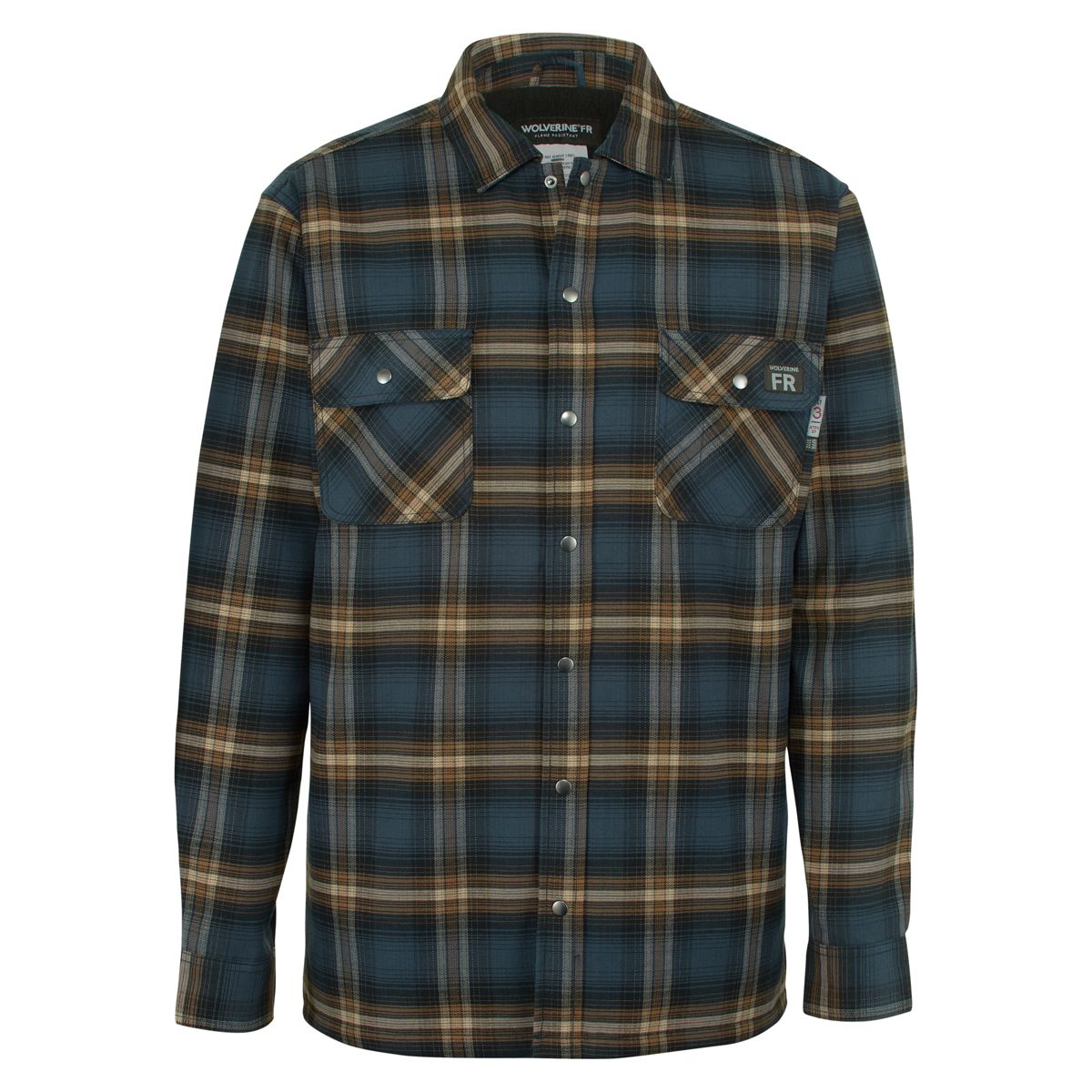 wolverine quilted flannel shirt jacket