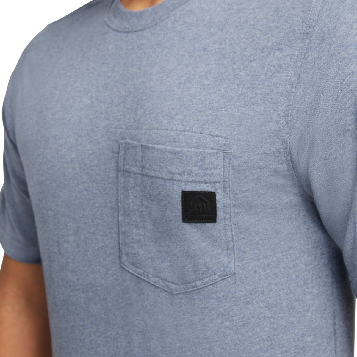 Guardian Cotton™ Pocket Tee, Blue Heather, dynamic 6