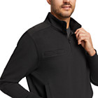 Job Shirt Quarter Zip, Black, dynamic 4