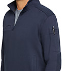 Job Shirt Quarter Zip, Navy, dynamic 5