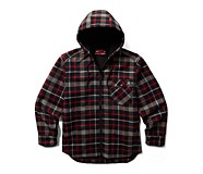 Bucksaw Sherpa Shirt Jac, Dark Red, dynamic