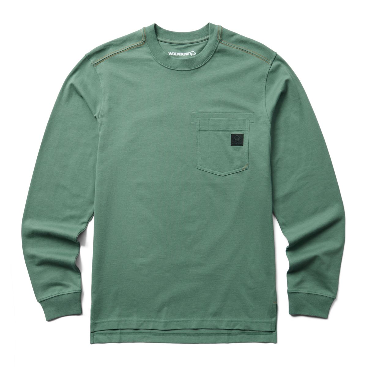 Guardian Cotton™ Long Sleeve Pocket Tee, Hemlock, dynamic 1