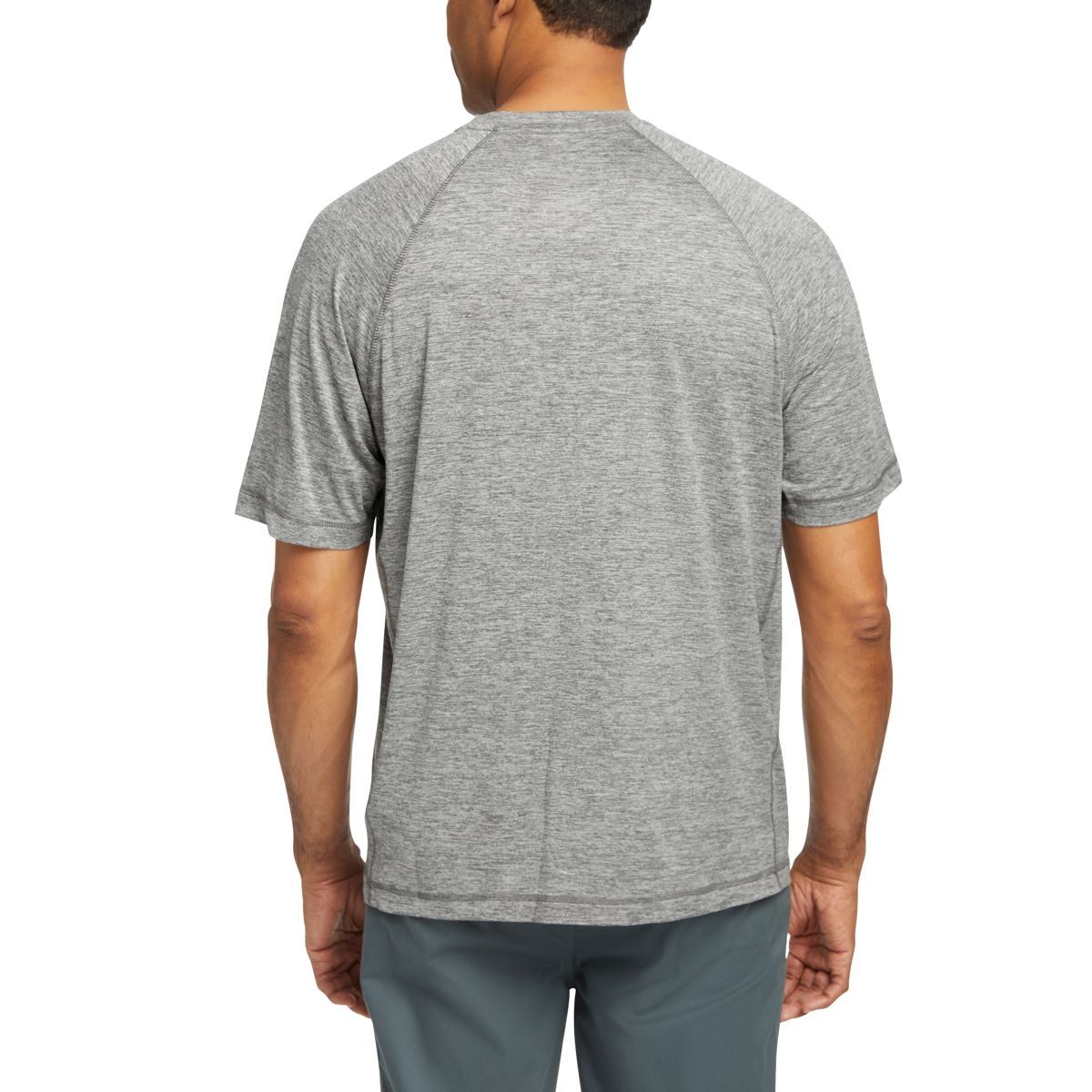 Sun-Stop Eco Short Sleeve Tee, Gunmetal Heather, dynamic 5