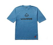 Edge Graphic Short Sleeve Wicking Tee, Surf Blue Heather, dynamic
