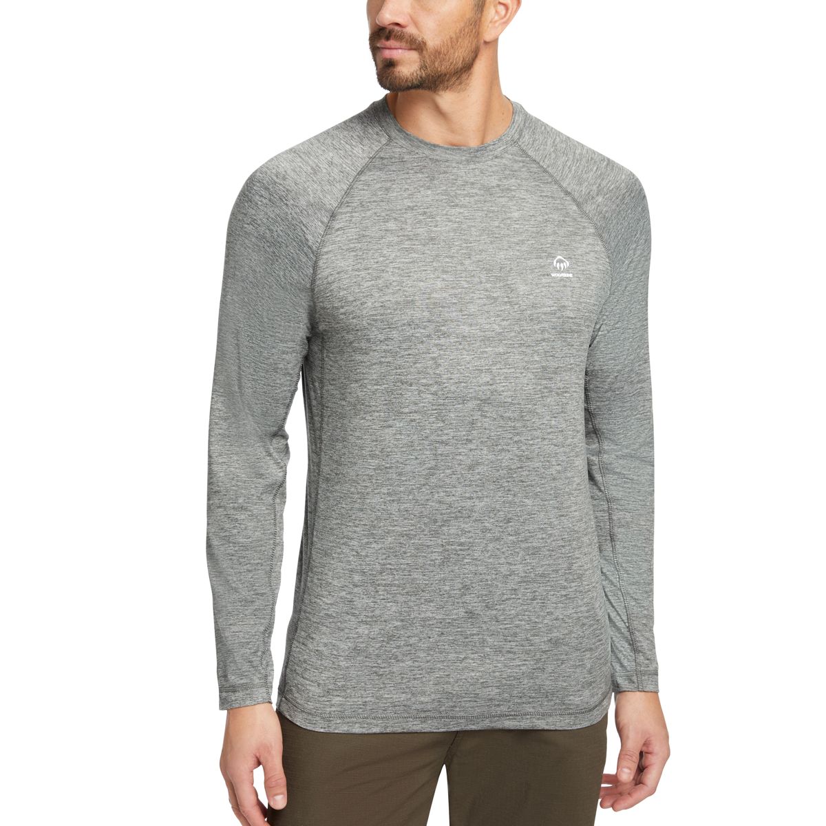 Sun-Stop Eco Long Sleeve Tee, Gunmetal Heather, dynamic 2