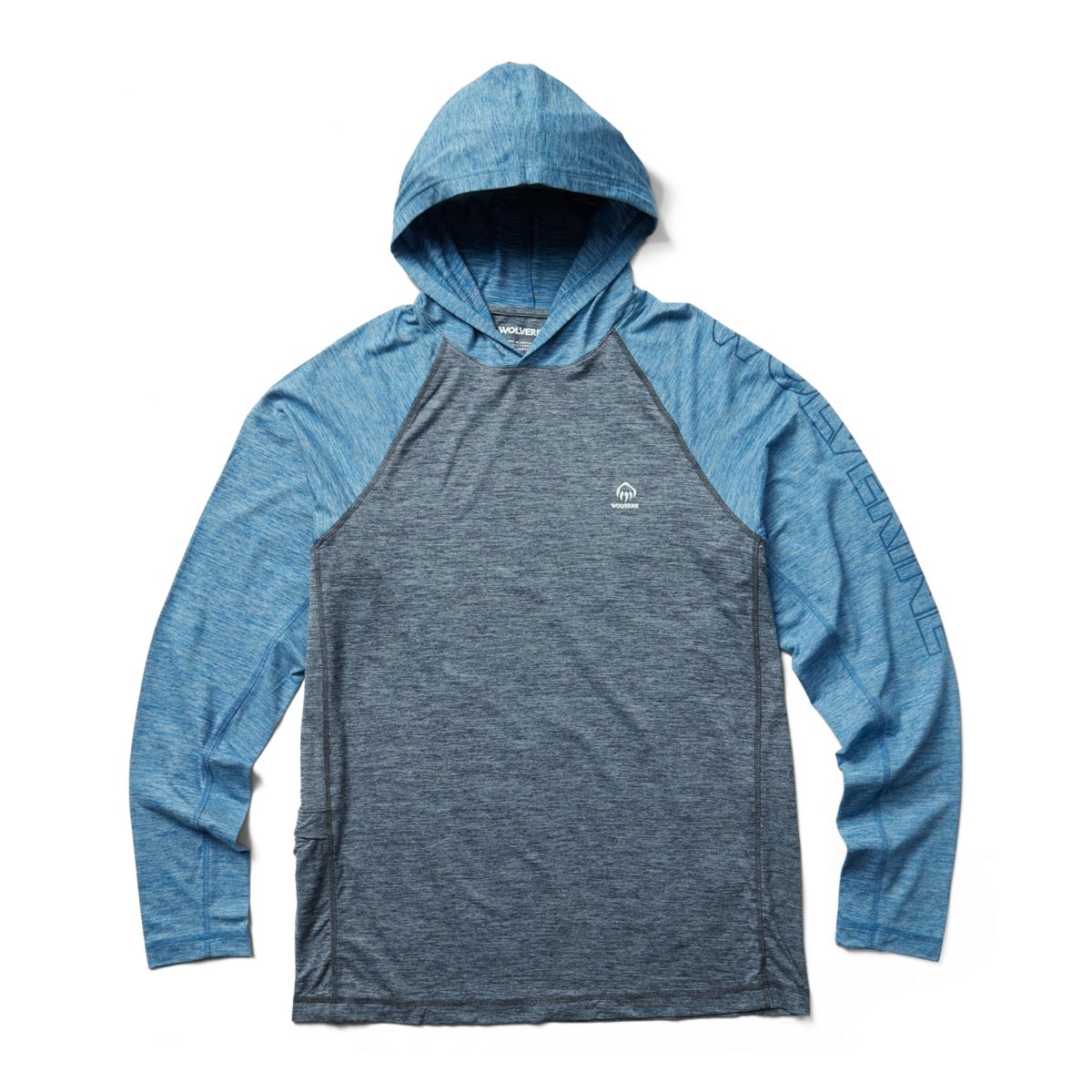 Sun-Stop Eco Hoody, Surf Blue Heather, dynamic 1