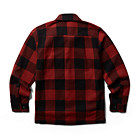 Forge Flannel Overshirt, Dark Red Plaid, dynamic 3