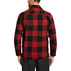 Forge Flannel Overshirt, Dark Red Plaid, dynamic 6