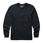 Guardian Cotton™ Long Sleeve Henley, Black, dynamic 1