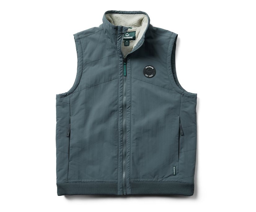 Range Sherpa Lined Vest, Dark Slate, dynamic 1