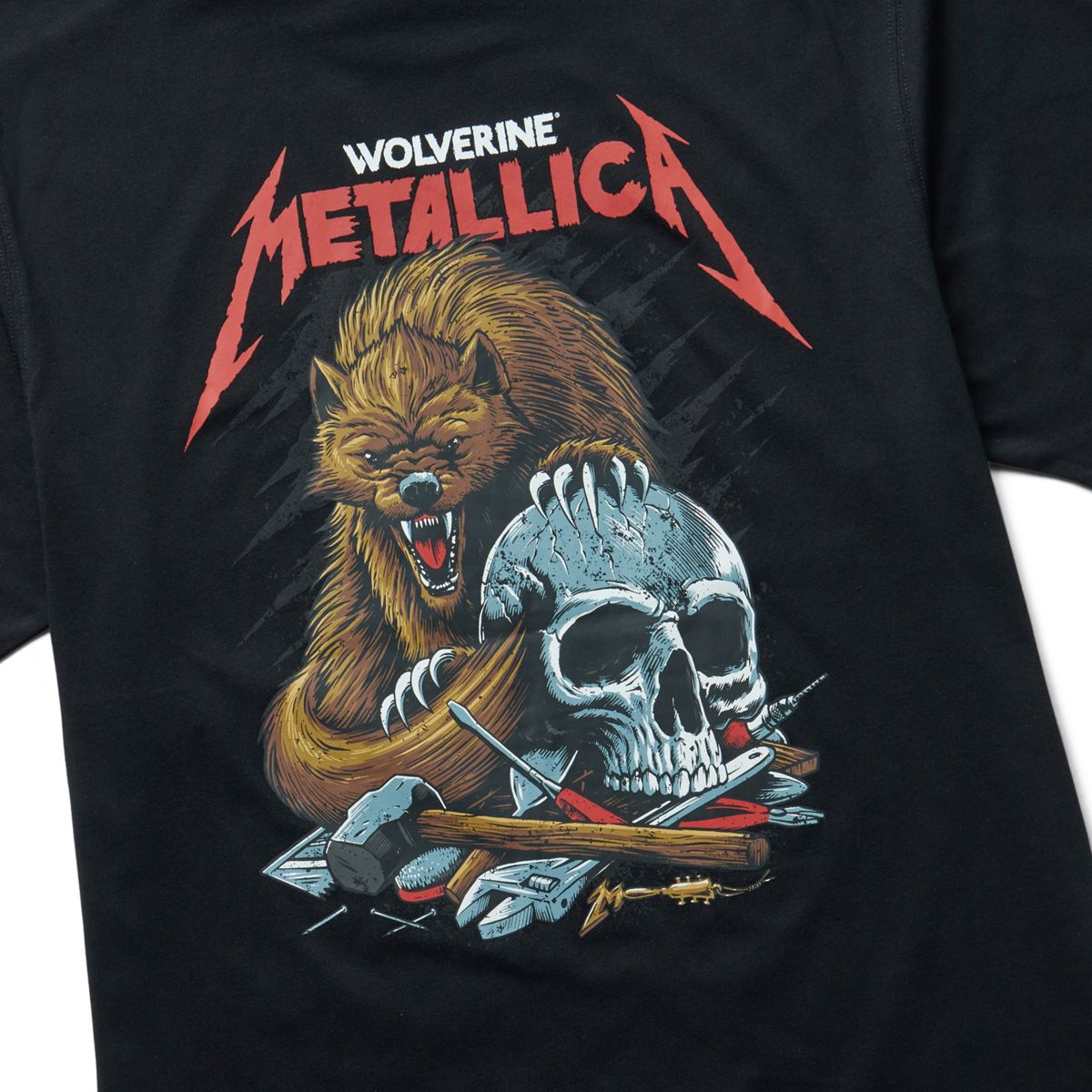 Wolverine x Metallica Scholars Graphic Tee, Black, dynamic 4