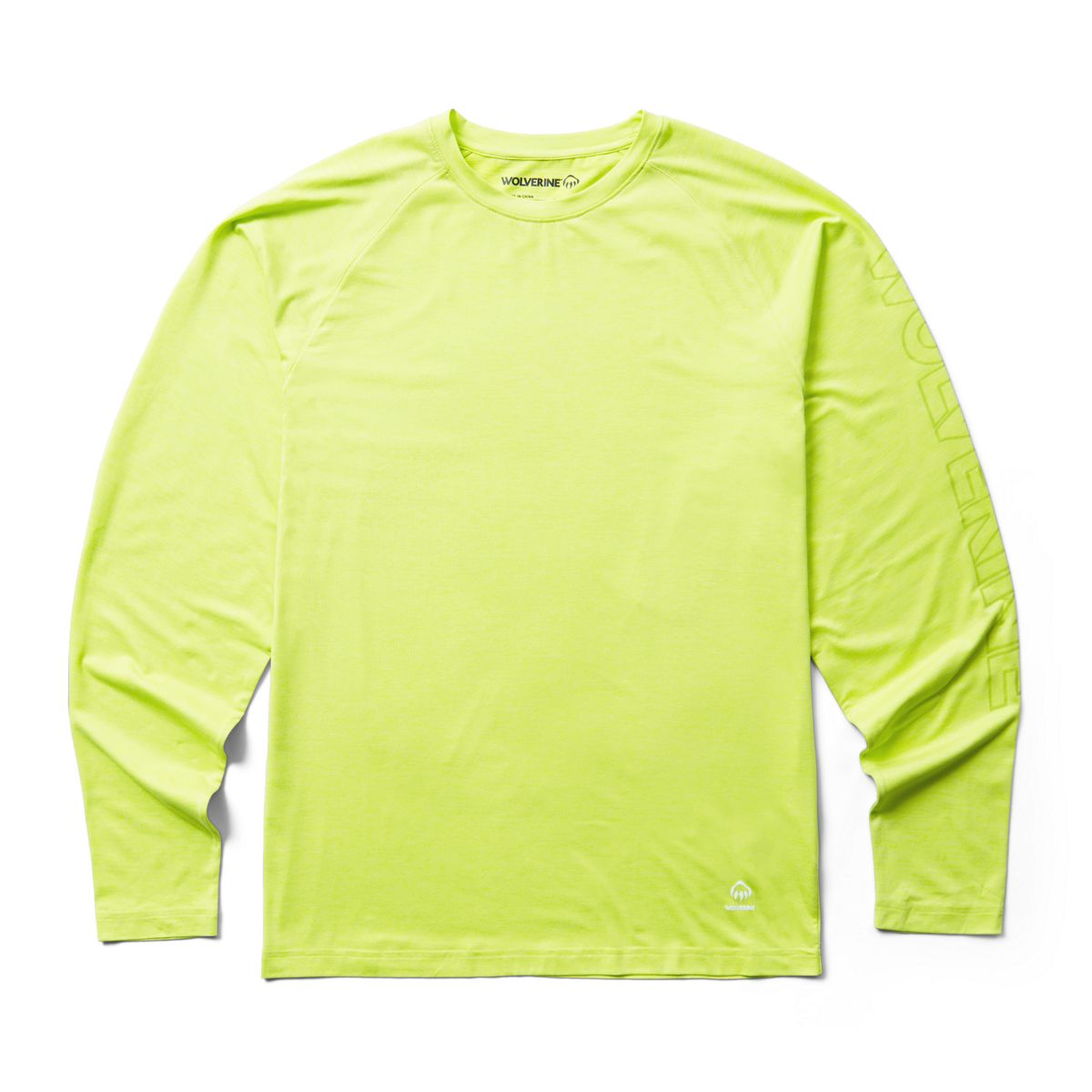 Sun-Stop Long Sleeve Crew, Limeade Heather, dynamic 1