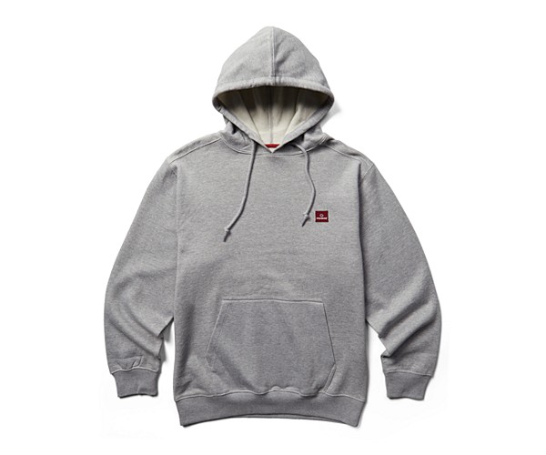 Midweight Pullover Hoody, Light Gray Heather, dynamic