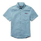 Grayson II Short Sleeve Chambray Shirt, Blue Shadow, dynamic 1