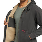 Upland Sherpa Lined Hooded Jacket, Black, dynamic 5