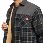 Marshall II Sherpa Lined Zip Shirt-Jac, Granite Plaid, dynamic 5