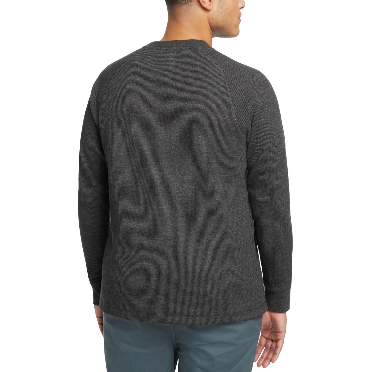 Walden II Thermal Long Sleeve Tee, Black Heather, dynamic 4