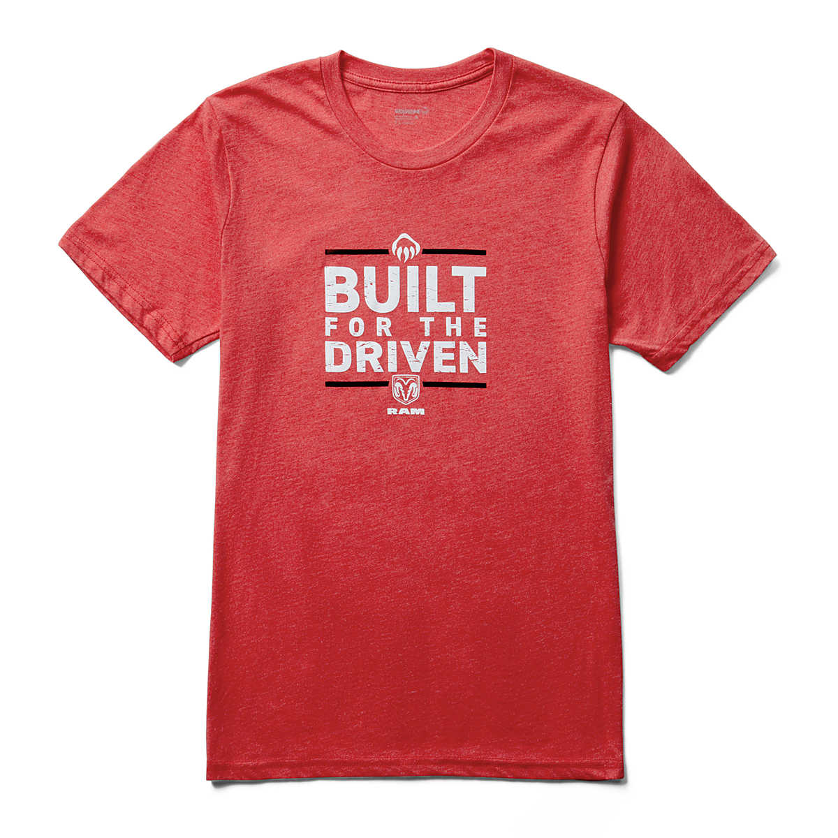 Ram Trucks Collection - Built for the Driven Short Sleeve Tee, Red Heather, dynamic 1