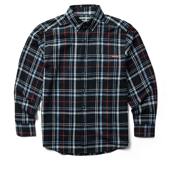 Hastings Flannel Shirt, Black Steel Plaid, dynamic