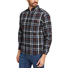 Hastings Flannel Shirt, Black Steel Plaid, dynamic 2