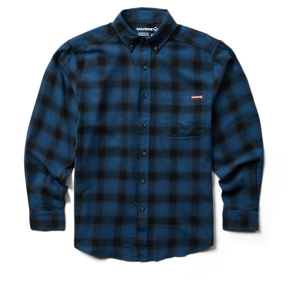 Hastings Flannel Shirt, Dusk Blue Plaid, dynamic