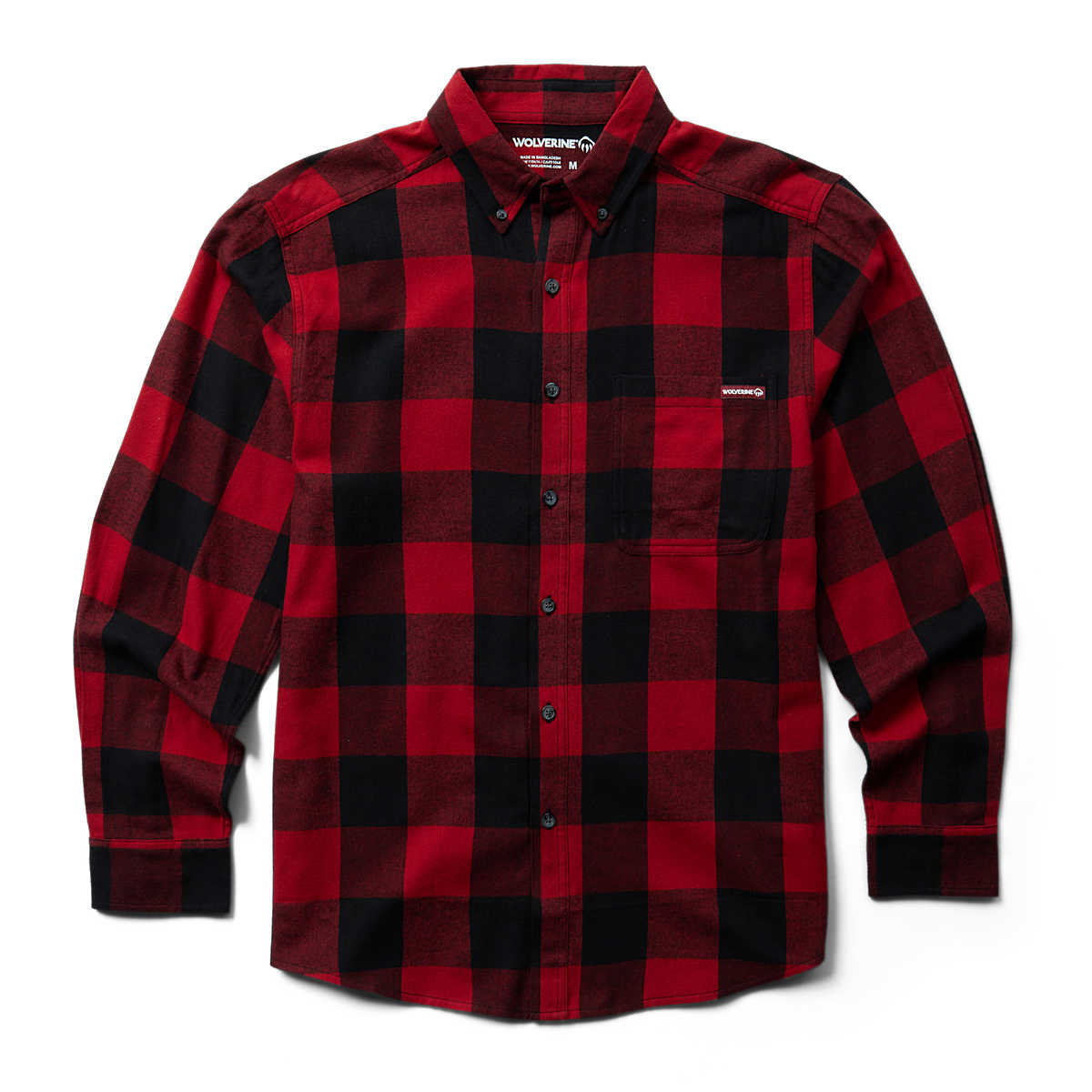 Hastings Flannel Shirt, Red Buffalo Plaid, dynamic 1
