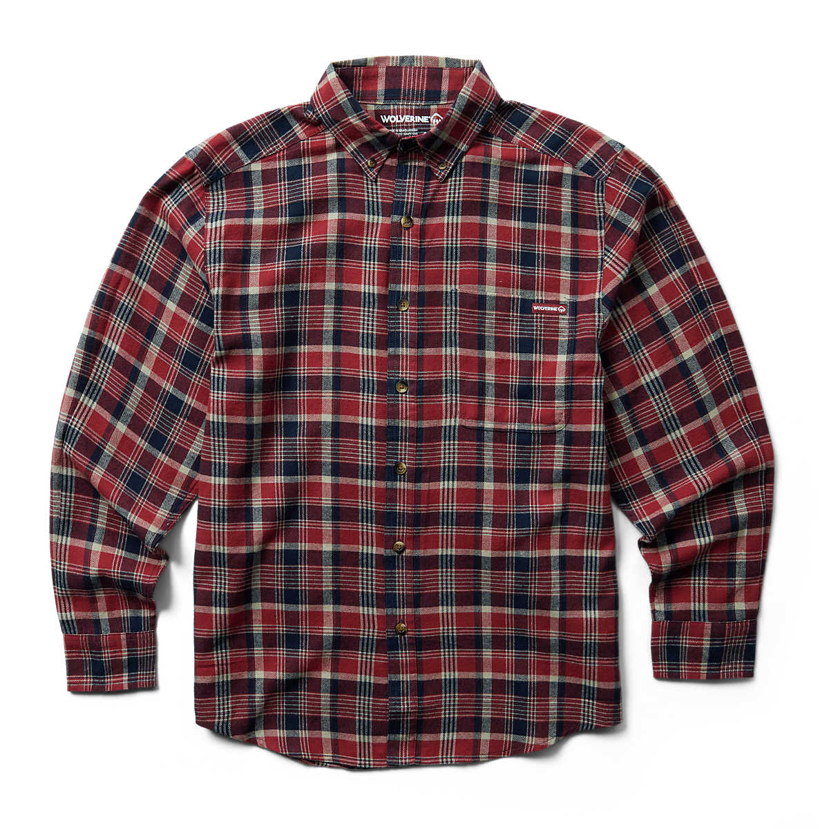 Hastings Flannel Shirt, Barn Red Plaid, dynamic 1