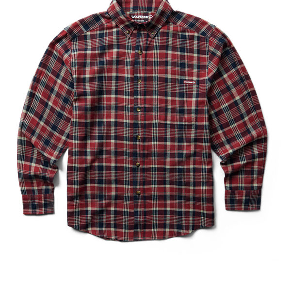 Hastings Flannel Shirt, Barn Red Plaid, dynamic